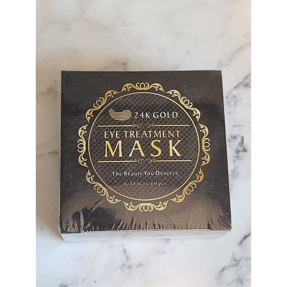 24K Gold Eye Treatment Mask 60 Pcs Hydrating & Anti-Aging Skincare - Picture 1 of 4